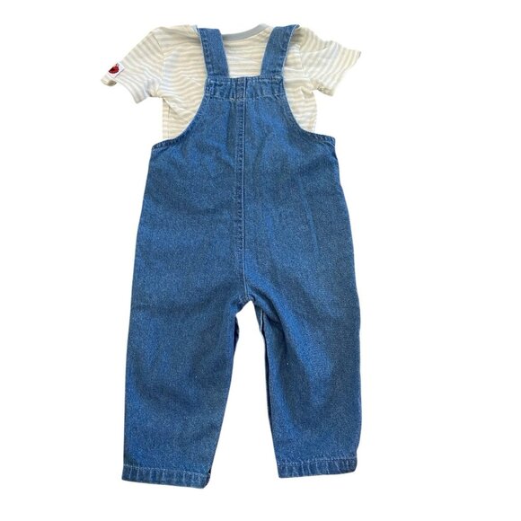 Sesame Street Characters Y2K Infant Overalls & T-Shirt Set 12mos New - Picture 2 of 5